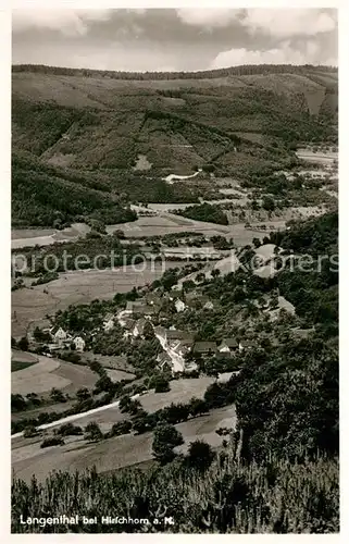 AK / Ansichtskarte Langenthal Odenwald Panorama  Kat. Hirschhorn (Neckar)