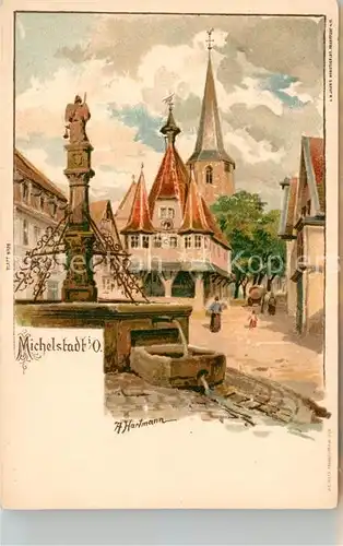 AK / Ansichtskarte Hartmann A. Michelstadt Odelwald Litho  Kat. Kuenstlerlitho