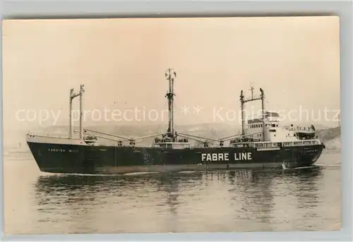 AK / Ansichtskarte Schiffe Ships Navires Carsten Witt Fabre Line 
