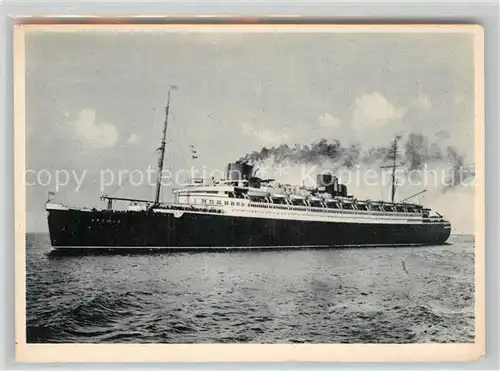 AK / Ansichtskarte Dampfer Oceanliner D. Bremen  Kat. Schiffe
