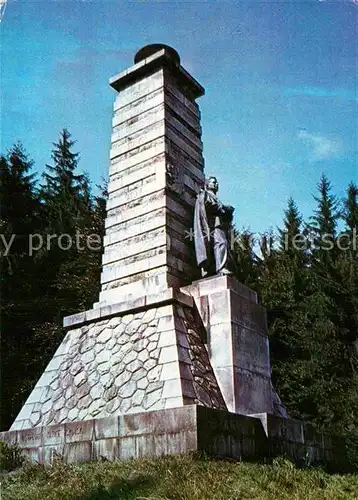 AK / Ansichtskarte Klenci pod Cerchovem Pomnik Denkmal des Schriftstellers J. S. Baar auf der Anhoehe Vyhledy