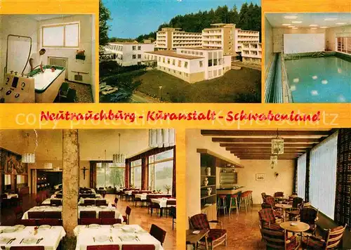 AK / Ansichtskarte Neutrauchburg Kuranstalt Schwabenland Restaurant Hallenbad Kat. Isny im Allgaeu