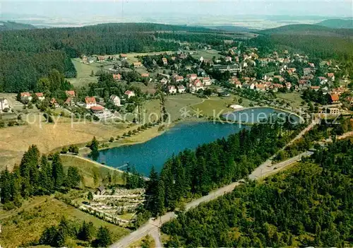 AK / Ansichtskarte Hahnenklee Bockswiese Harz Heilklimatischer Kurort See Fliegeraufnahme Kat. Goslar