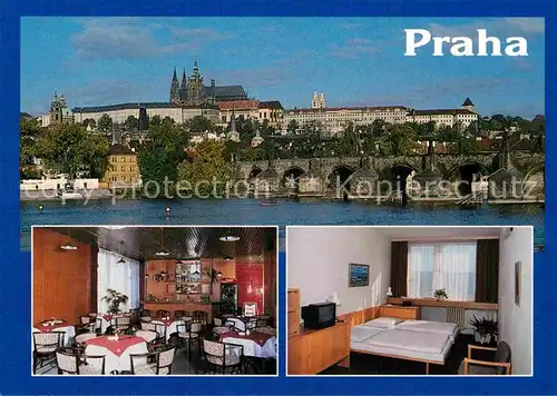 AK / Ansichtskarte Praha Prahy Prague Hotel Dum Praha Restaurant Prager Burg Kat. Praha