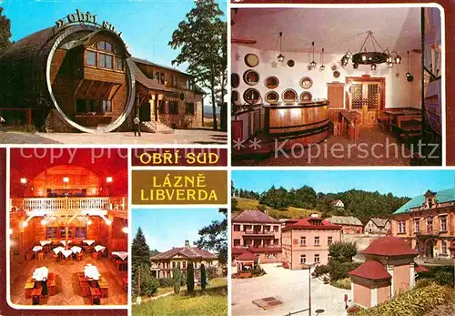 AK / Ansichtskarte Lazne Libverda Obri Sud Restaurant Fass Kat. Bad Liebwerda