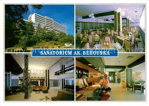 AK / Ansichtskarte Jachymov Sanatorium ak Behounka Restaurant Foyer Bar Kat. Sankt Joachimsthal