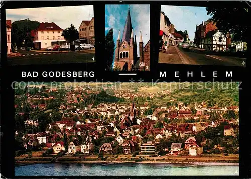 AK / Ansichtskarte Mehlem Godesberg Marktplatz Drachenfels St Severin Kirche Mainzer Strasse