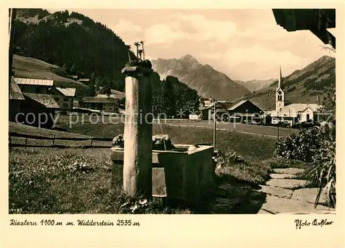 AK / Ansichtskarte Riezlern Kleinwalsertal Vorarlberg Widderstein Kat. Mittelberg