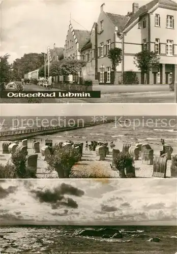 AK / Ansichtskarte Lubmin Ostseebad Philipp Mueller Heim Teufelsstein Strand Kat. Lubmin