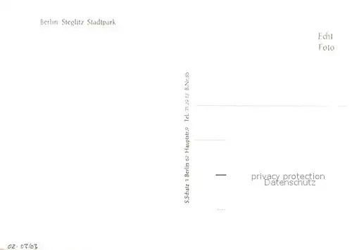 AK / Ansichtskarte Steglitz Stadtpark Kat. Berlin