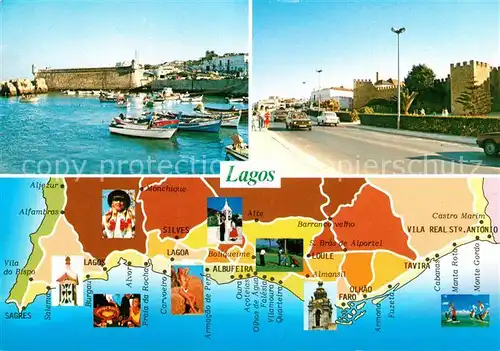 AK / Ansichtskarte Lagos Faro Hafen Festung Kat. Lagos