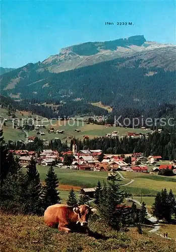AK / Ansichtskarte Riezlern Kleinwalsertal Vorarlberg Ifen Kuh Kat. Mittelberg