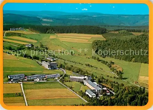 AK / Ansichtskarte Bad Berleburg Fliegeraufnahme Odebornklinik Kat. Bad Berleburg