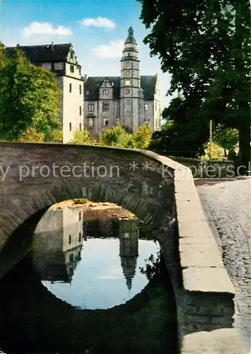 AK / Ansichtskarte Hadamar Westerwald Alte Bruecke mit Schloss Kat. Hadamar