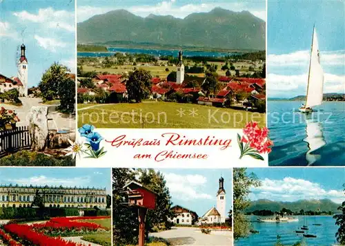 AK / Ansichtskarte Rimsting Partie am Chiemsee Schloss Kat. Rimsting Chiemsee