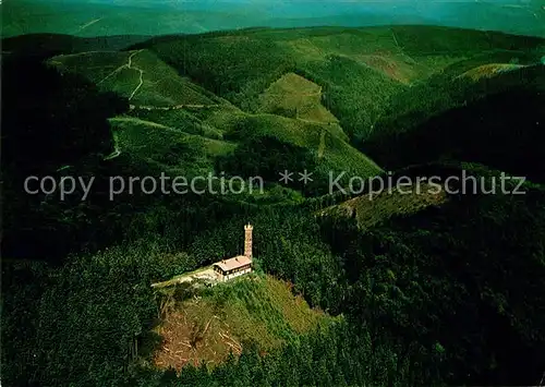 AK / Ansichtskarte Harz Region Fliegeraufnahme Wanderhuette Grosser Knollen