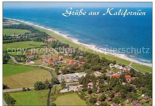 AK / Ansichtskarte Kalifornien Ostseebad Fliegeraufnahme