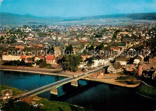 AK / Ansichtskarte Holzminden Weser Fliegeraufnahme Kat. Holzminden