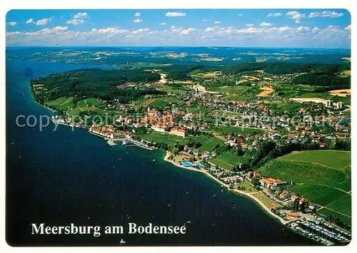 AK / Ansichtskarte Meersburg Bodensee Fliegeraufnahme Kat. Meersburg
