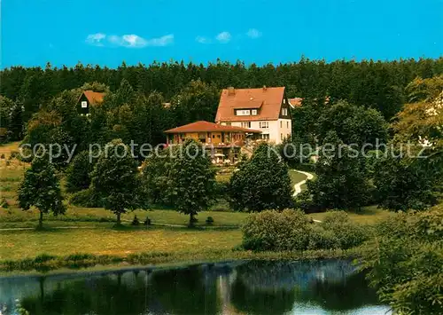 AK / Ansichtskarte Hahnenklee Bockswiese Harz Gaestehaus Cafe Bastei Kat. Goslar