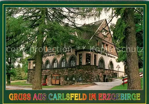 AK / Ansichtskarte Carlsfeld Erzgebirge Gasthaus Pension Talsperre Kat. Eibenstock