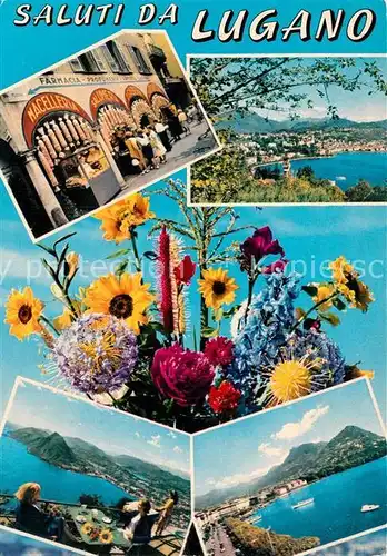 AK / Ansichtskarte Lugano Lago di Lugano Teilnsichten