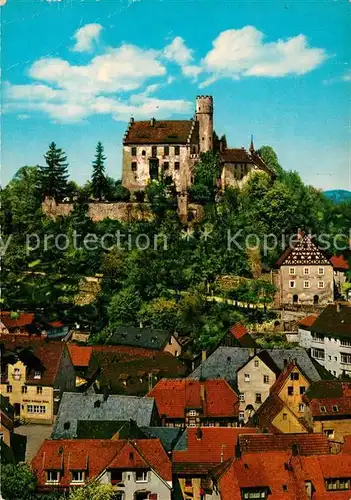 AK / Ansichtskarte Goessweinstein Ortsblick mit Burg Goessweinstein Kat. Goessweinstein