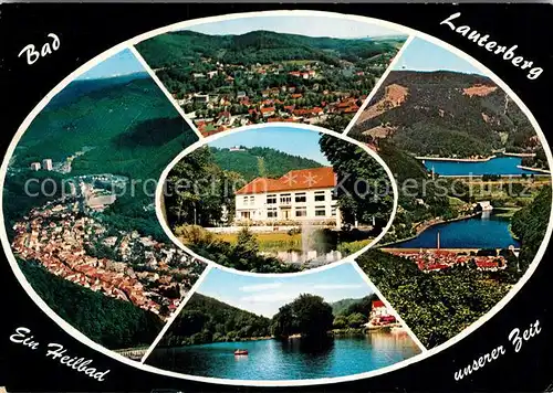 AK / Ansichtskarte Bad Lauterberg Panorama Fliegeraufnahme Kurhaus Badesee Kat. Bad Lauterberg im Harz