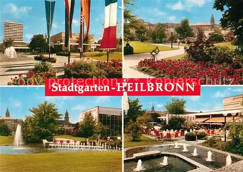 AK / Ansichtskarte Heilbronn Neckar Stadtgarten Fontaene Wasserspiele Kat. Heilbronn