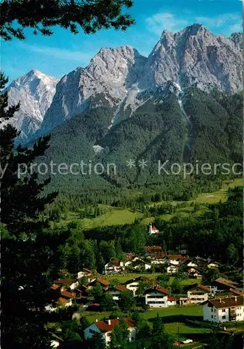 AK / Ansichtskarte Grainau mit Alpspitze Gr und Kl Waxenstein Kat. Grainau