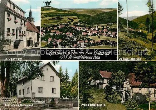 AK / Ansichtskarte Struempfelbrunn Gasthaus zum Odenwald Weisbacher Muehle Oberer Hoellgrund Kat. Waldbrunn