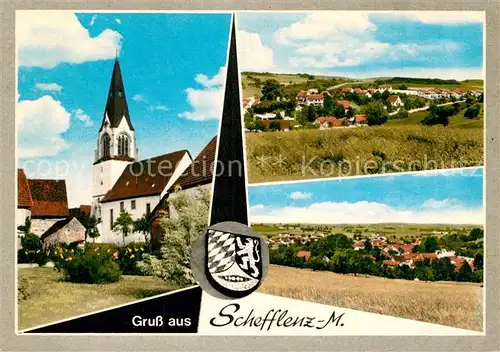 AK / Ansichtskarte Schefflenz Panorama Kirche Teilansicht  Kat. Schefflenz