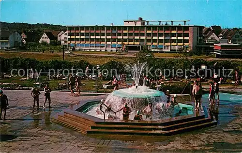 AK / Ansichtskarte Bad Rappenau Kraichgausanatorium Sprudelbrunnen Soleschwimmbad  Kat. Bad Rappenau