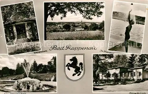 AK / Ansichtskarte Bad Rappenau Kurbrunnen Strandbad Kurmittelhaus Soleschwimmbad Kat. Bad Rappenau