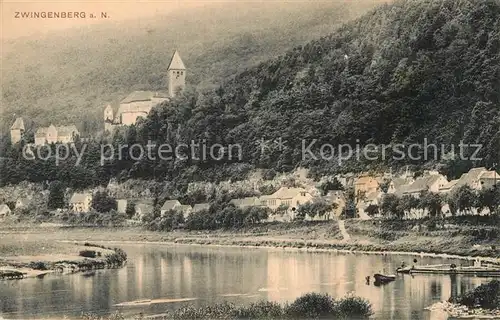 AK / Ansichtskarte Zwingenberg Neckar Panorama