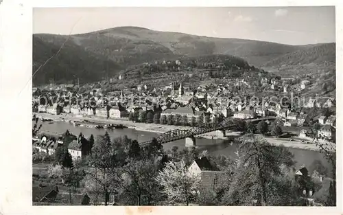 AK / Ansichtskarte Eberbach Neckar Panorama Kat. Eberbach