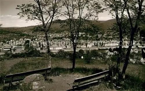 AK / Ansichtskarte Eberbach Neckar Otto Hoehe Panorama Kat. Eberbach