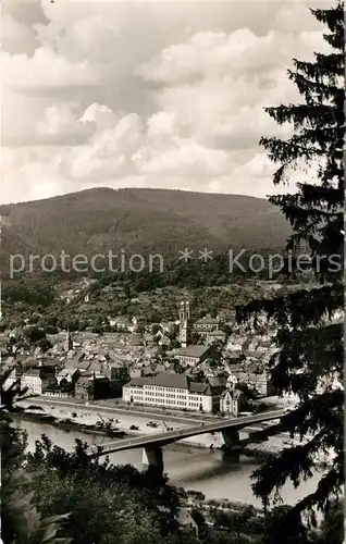 AK / Ansichtskarte Eberbach Neckar Panorama Kirche Kat. Eberbach