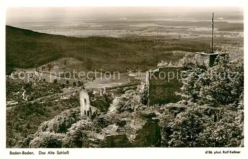 AK / Ansichtskarte Foto Kellner Rolf Nr. 6186 Baden Baden Altes Schloss  Kat. Fotografie