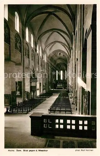 AK / Ansichtskarte Foto Kellner Rolf Nr. 3808 Mainz Dom Westchor  Kat. Fotografie