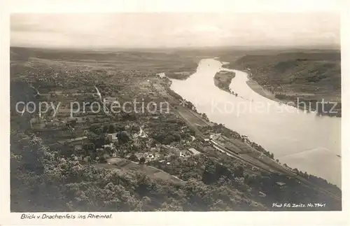 AK / Ansichtskarte Foto Zeitz F.G. Nr. 1141 Blick vom Drachenfels Rheintal  Kat. Berchtesgaden