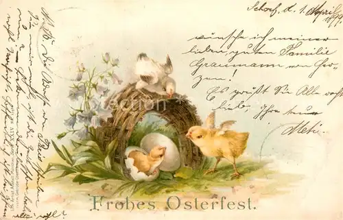 AK / Ansichtskarte Ostern Easter Paques Lueken Litho Kat. Greetings