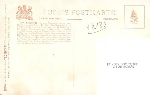 AK / Ansichtskarte Verlag Tucks Oilette Nr. 217 B Tegernsee  Kat. Verlage