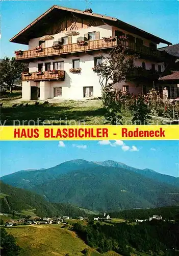 AK / Ansichtskarte Rodeneck Italien Pension Haus Blasbichler Landschaftspanorama Alpen Kat. Italien