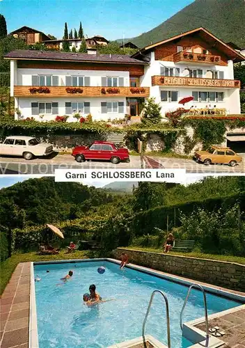 AK / Ansichtskarte Lana Meran Pension Schlossberg Swimming Pool Kat. Italien