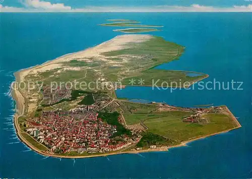 AK / Ansichtskarte Norderney Nordseebad Nordseeinsel Luftbild aus 1800 m Flughoehe Kat. Norderney