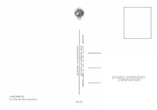 AK / Ansichtskarte Lanzarote Kanarische Inseln Isla de los volcanes Mapa