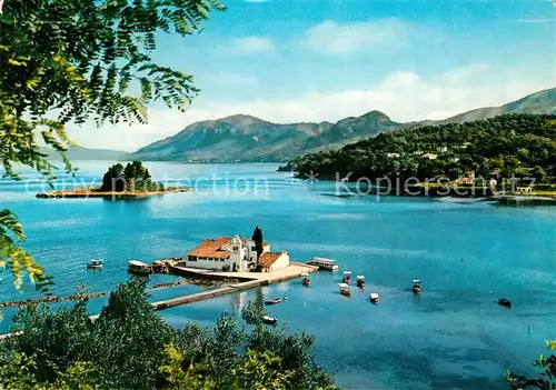 AK / Ansichtskarte Korfu Corfu Odyssee Insel Vlacherna Kloster Kat. Griechenland