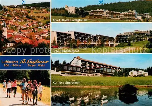 AK / Ansichtskarte St Englmar Apart Hotel Predigtstuhl Hotel Haus Berghof Sporthotel Kat. Sankt Englmar