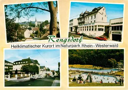 AK / Ansichtskarte Rengsdorf Freibad  Kurhotel Fraenkischer Hof Kat. Rengsdorf